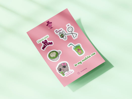 Matcha-Inspired Stickers For Phones